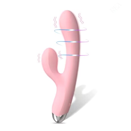 Vibrador Rabbit Doble Estimulo Recargable Usb Rosa