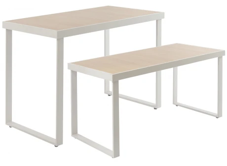 Set Mesas X2 - Blanco Set Mesas X2 - Blanco