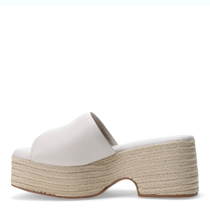 Zuecos de Mujer Bottero liso Blanco Hueso