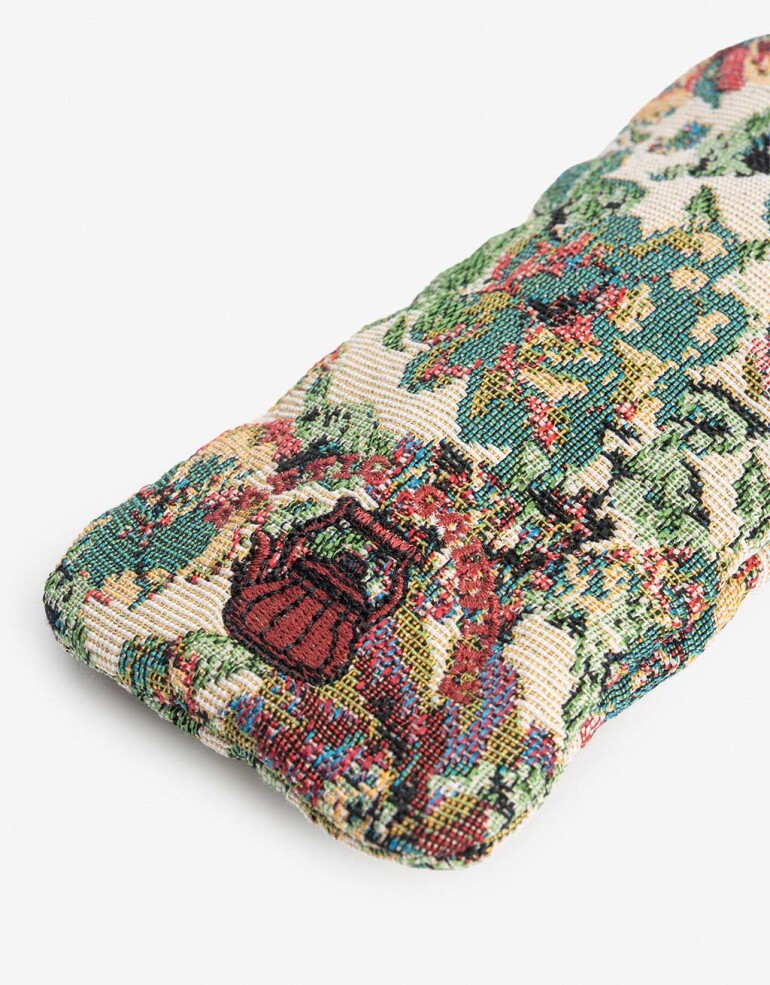 Estuches Anteojos Estuche Flexible Textil Tapizado - Estampado Flores