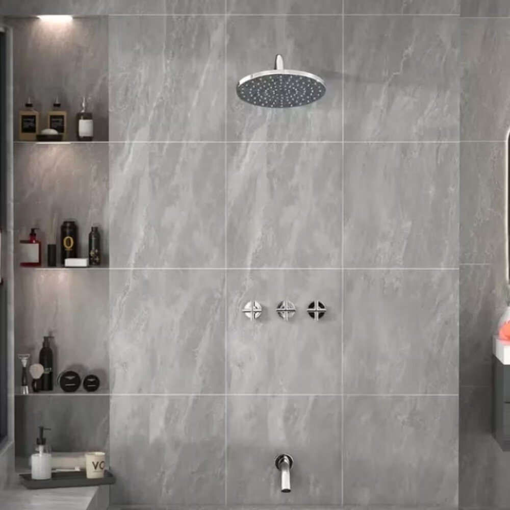 Grifería de ducha bimando Kiev cromado brillante Grifería De Ducha Bimando Kiev Cromado Brillante