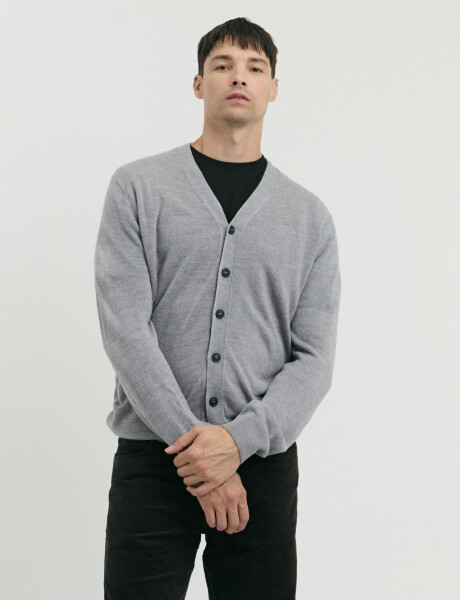 470710 CARDIGAN HARRINGTON URBAN Gris Medio Melange