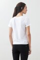 Remera escote a la base blanco