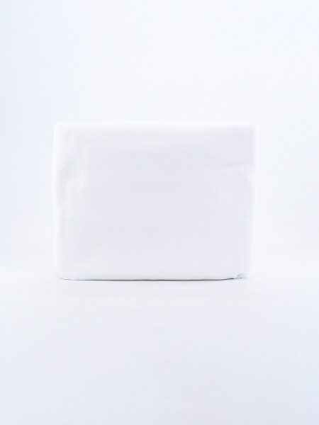 COLCHA CON FUNDA DE ALMOHADA 1 PLAZA BLANCO