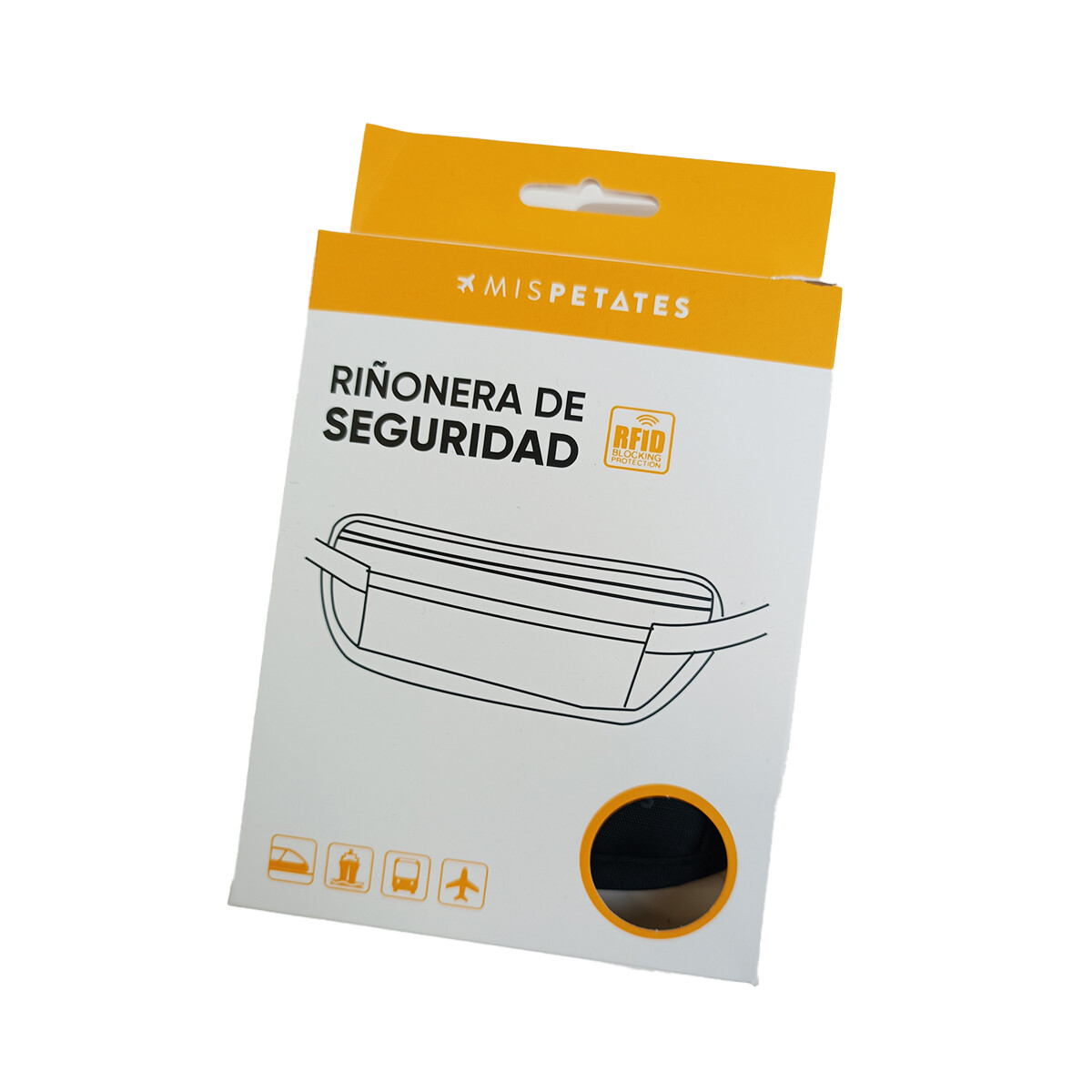 Riñonera de seguridad anti robo para viaje RFID 