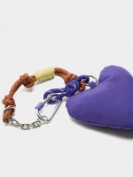 Llavero Charm Corazón violeta