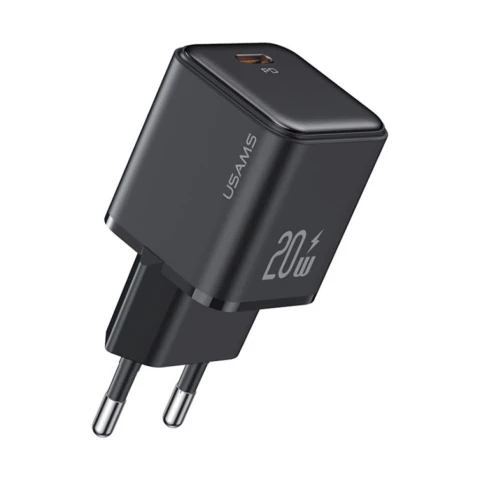 Cargador Celular Inteligente 20W Tipo C Carga Rápida Usams Variante Color Negro