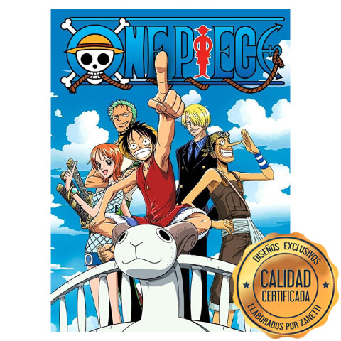 Lámina One Piece Barco Rect.