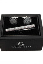 Gemelos con Sujetacorbata PLATA