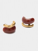 Aros Abiertos Efecto Doble marron