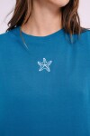 Musculosa estampada Azul
