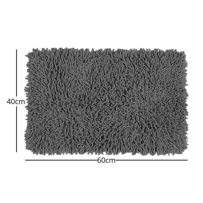 Alfombra 40x60cm Shaggy GRIS