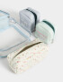 Porta Cosméticos Estampados Set De Portacosméticos - Azul Celeste