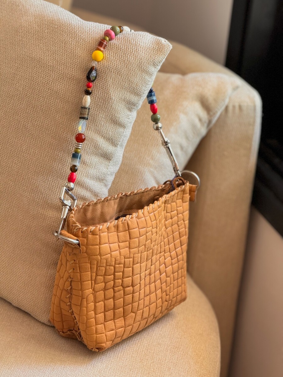 Multi Stone Bag - Beige 