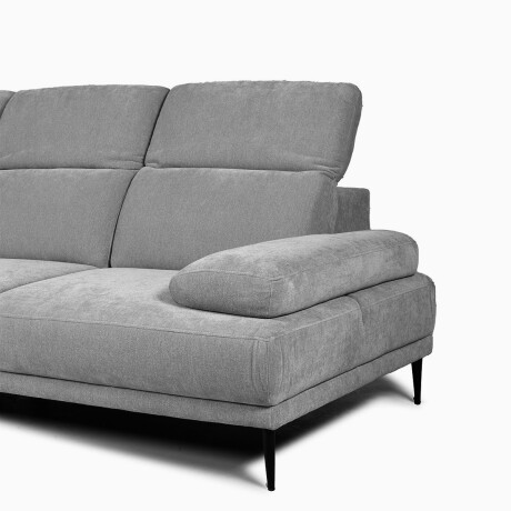 Rinconera Allegra- Tela Microfibra - Chaise Izquierdo 6686-7 Gris