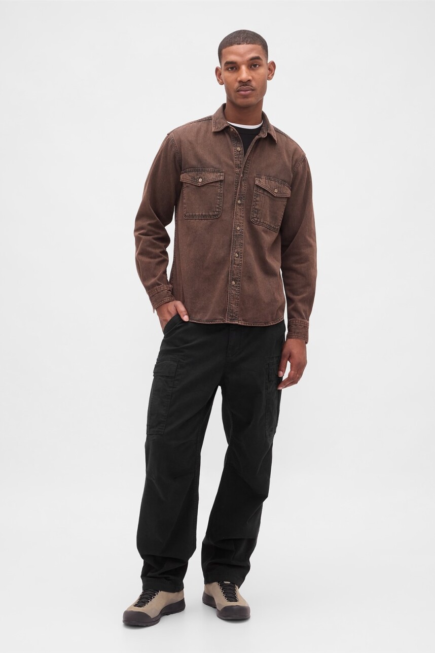 Pantalón Cargo Hombre Black 1