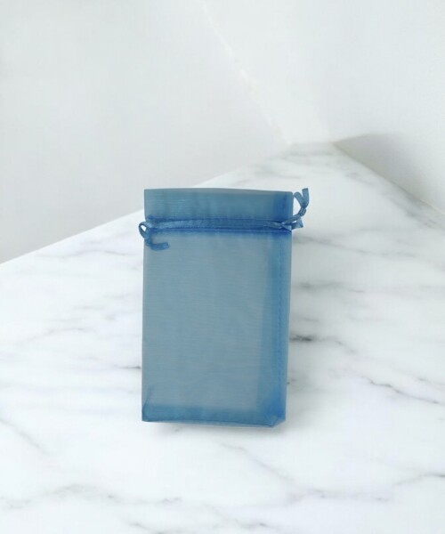 Bolsa organza 9x15 cm. TURQUESA
