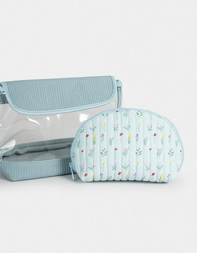 Porta Cosméticos Set De Portacosméticos - Estampado Flores