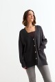 Cardigan oversized NEGRO