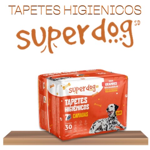 Tapete Higiénico Super Dog Grande 30 Unidades Tapete Higiénico Super Dog Grande 30 Unidades