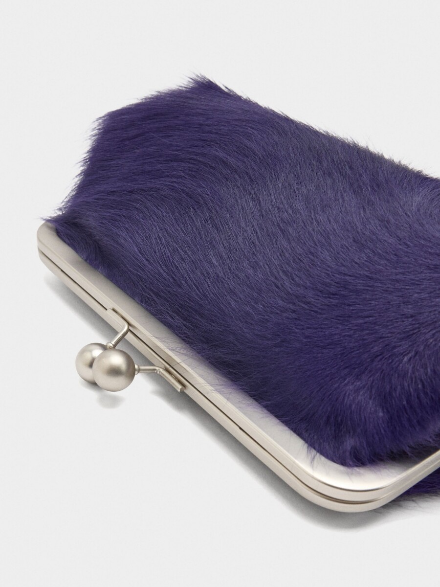 Bolso De Mano De Piel violeta