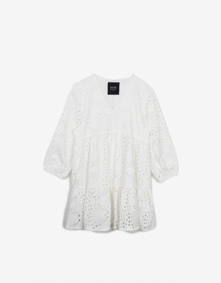 Vestido Corto De Broderie 