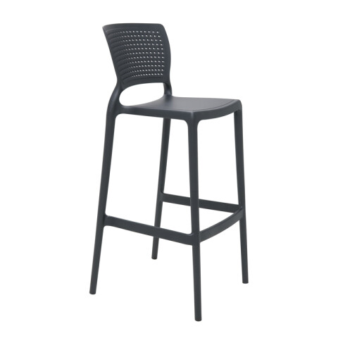 Silla residencial alta grafito 75cm. "SAFIRA" -TRAMONTINA TD0679