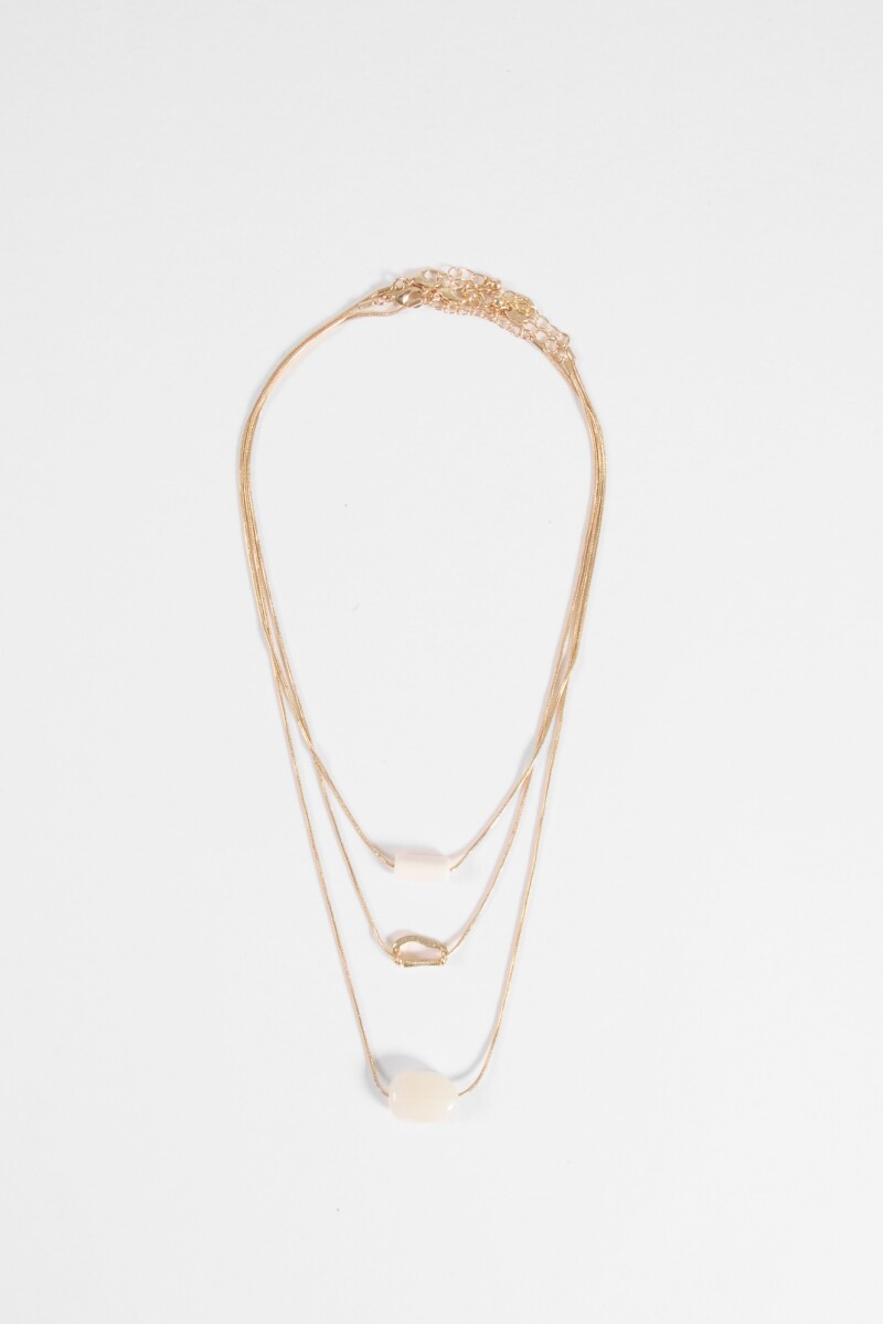 Collar triple dorado