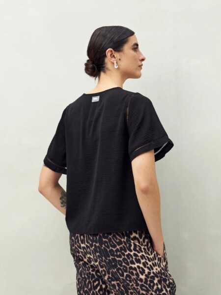 BLUZA D.CASSIN CACTUS NEGRO