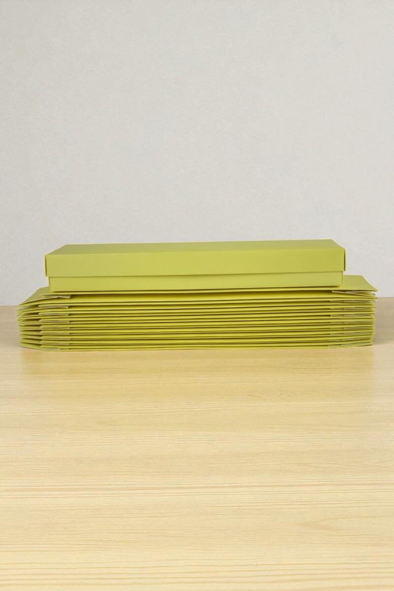 Pack x 20 unid - caja 12 7x32x4 cm eco - AMARILLO 