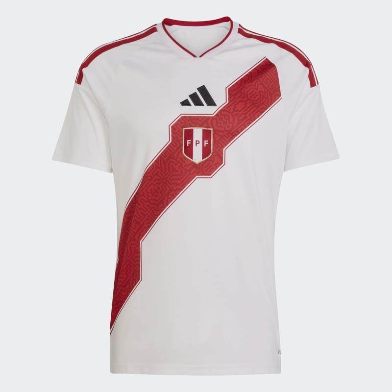 Camiseta Adidas Primera Equipación Perú 26 Blanco