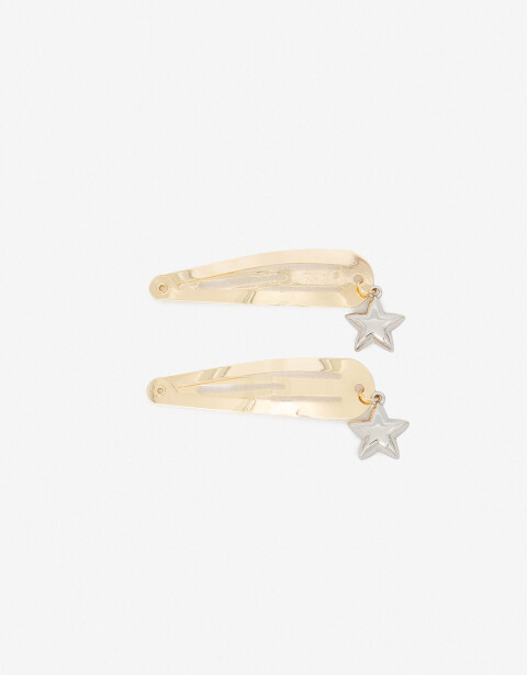 Horquillas Set Metal Set De Hebillas Tic Tac - Combinacion Bicolor