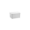 ORGANIZADOR RATTAN 24X17X12CM BLANCO ORGANIZADOR RATTAN 24X17X12CM BLANCO