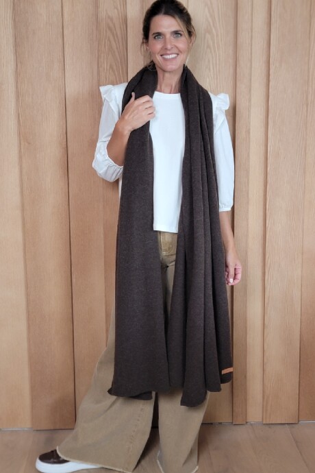 Bufandón Burdeos Chocolate