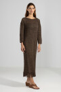 FRINGES DRESS Chocolate