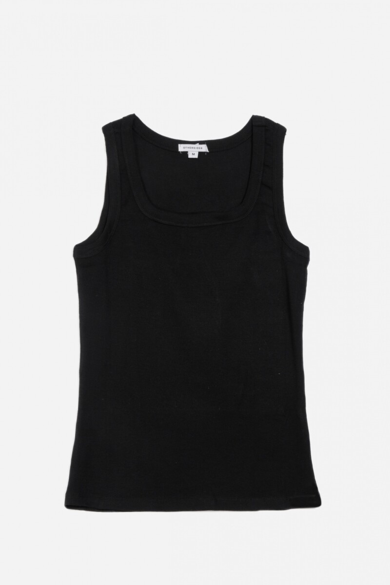 Musculosa de rib NEGRO