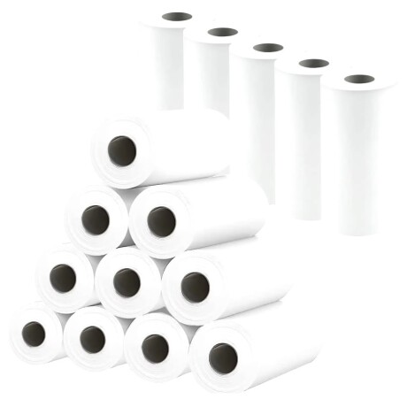 Pack x10 Rollos Adhesivo Blanco 001