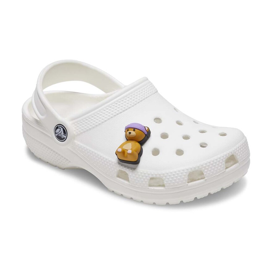 Jibbitz Teddy Bear with Beanie Multicolor
