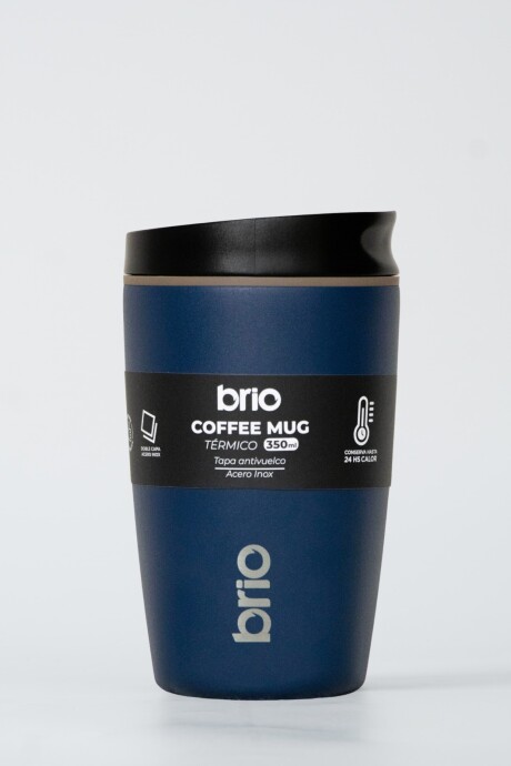 Vaso Térmico Brio Café Jarra Mug 350ml Acero Inoxidable Azul