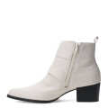 Botas de Mujer Bottero caña baja con hebillas de cuero Blanco