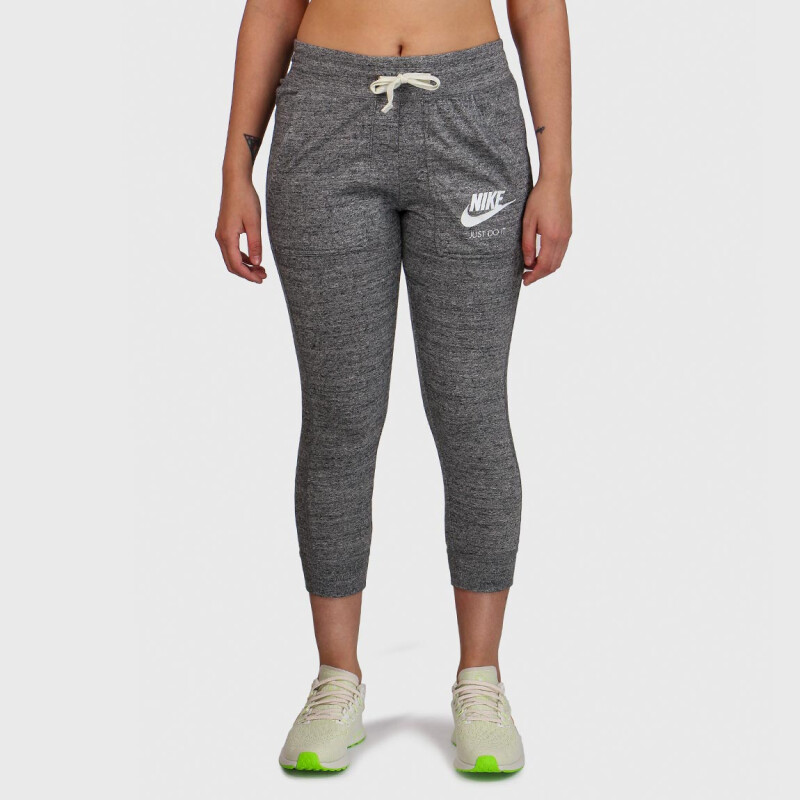 Nike W NSW GYM VNTG CPRI CARBON HEATHER/(SAIL) Gris