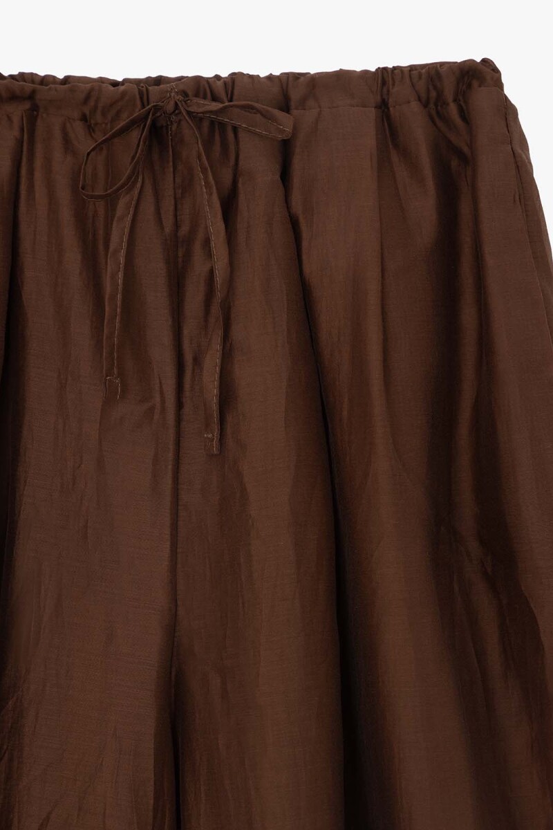 PANTALON ARRUGADO Marron