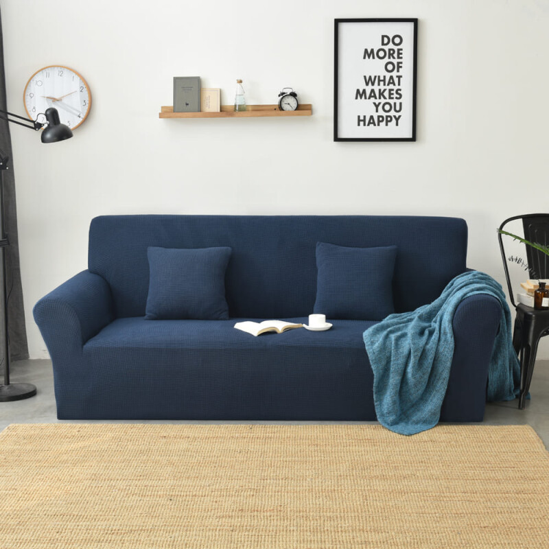 Funda sillón 2 cuerpos lisa azul
