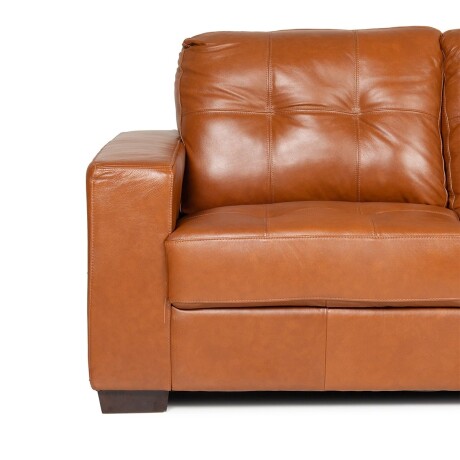 Rinconera Fargo - Cuero Básico - Chaise Derecho 457 (Brandy)