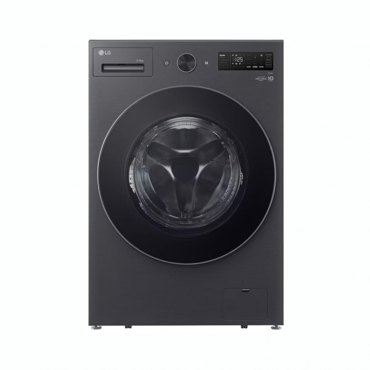 Lavasecarropas LG WD15EBNTSPG Carga Frontal Capacidad 15/8 Kg 