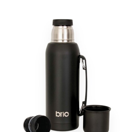 Termo 1 Litro Acero Inox brio Con Pico Cebador Negro