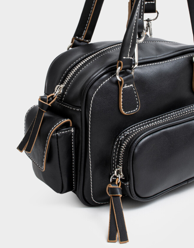 Bowling Cartera Bowling Multipocket - Negro