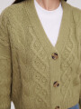 Cardigan Buttoli Verde Oliva Claro