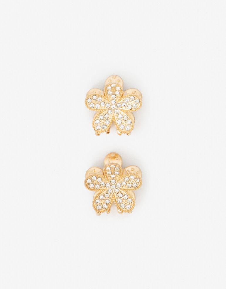 Broches Sets Strass Set De Broches Flores - Combinacion Bicolor