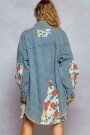 CAMISA FLORES Azul